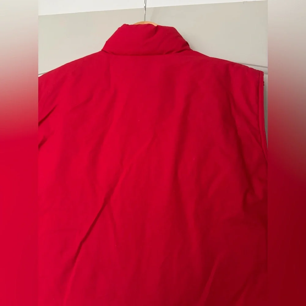 J. Crew Outfitters Vintage 90s Red Goose Down Cotton Puffer Vest | Men’s Small